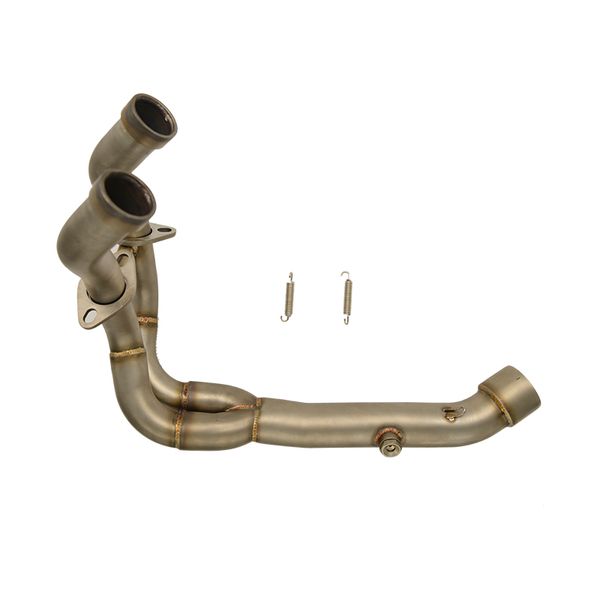 

motorcycle exhaust middle pipe link pipe slip on section muffler for er6n ninja650 2009 2010 2011 2015