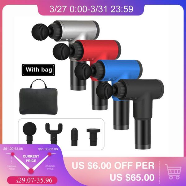 

muscle massage gun high frequency vibration big battery pain relief electric massager massage machine therapy gun deep pressure