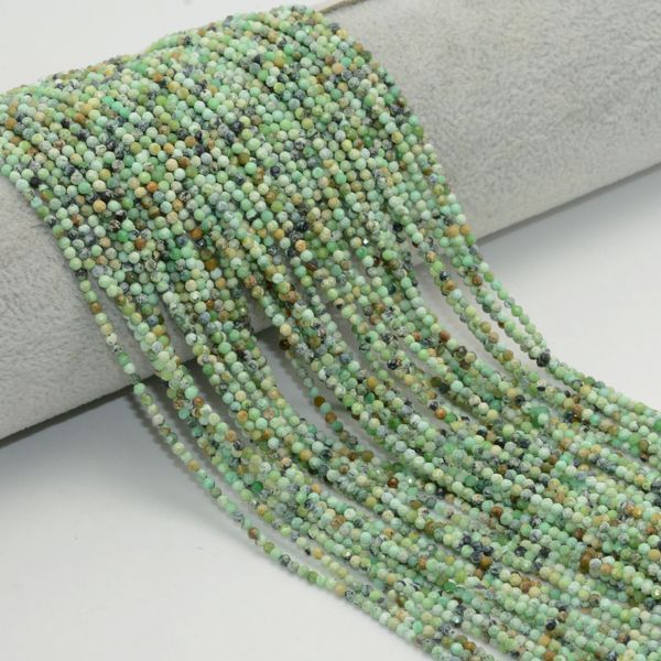 

natural genuine variscite faceted loose round beads 2mm,3.5mm,4mm