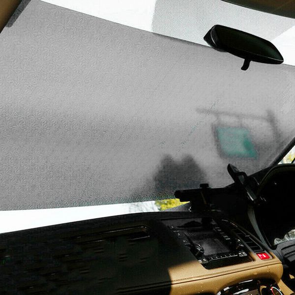 

car retractable windshield sun shade visor folding block cover front/rear window