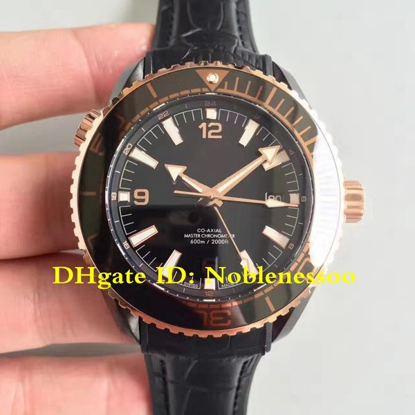 

5 color swiss cal.8906 movement men's planet ocean gmt ceramic 18k gold 45.5mm 215.63.46.22.01.001 vs factory automatic watches mens wa, Slivery;brown