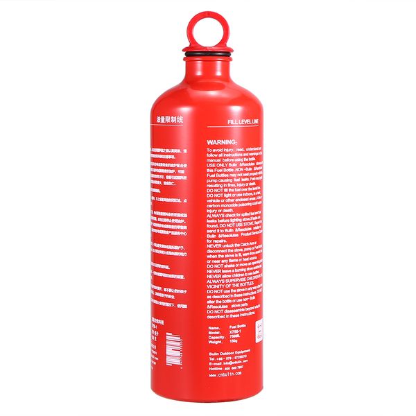 

outdoor camping fuel bottle alcohol petrol kerosene storage can empty fuel bottle 500ml / 750ml gas burner