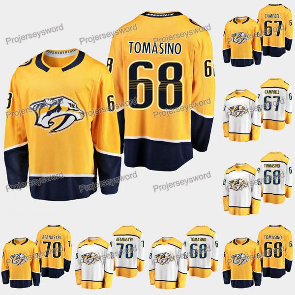 

2019 Draft Nashville Predators Jersey 68 Philip Tomasino 67 Alexander Campbell 70 Egor Afanasyev Matt Duchene Filip Forsberg Hockey Jerseys