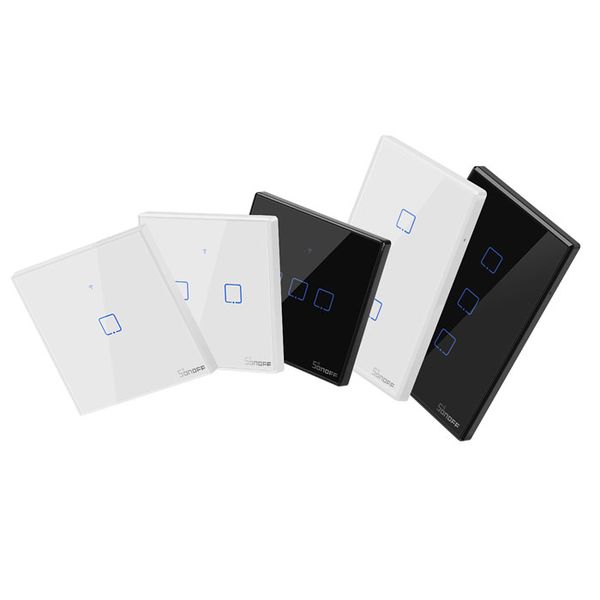 

smart home alexa voice control wall touch lighting switch sonoff smart wifi switch