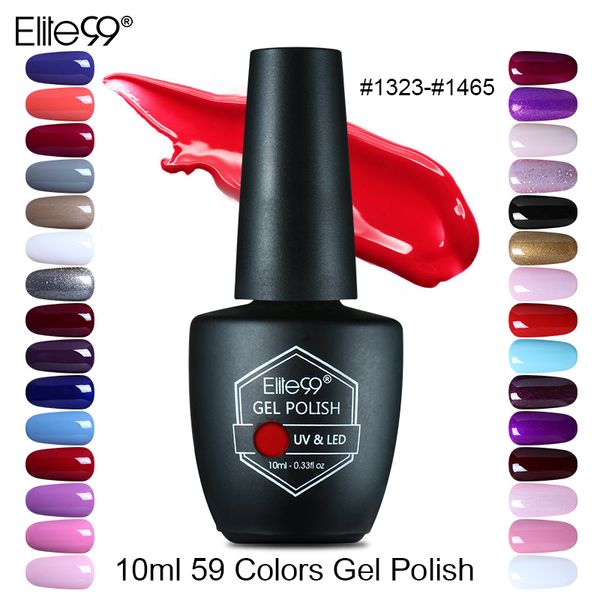 

elite99 10ml soak off uv nail gel polish long lasting nail art painting gelpolish manicure gel pick 1 from 59 gorgeous colors, Red;pink