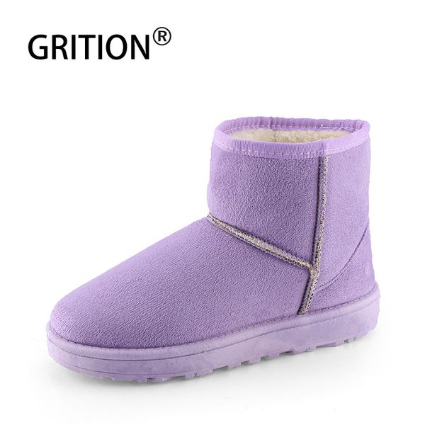 

grition women snow boots non slip outdoor winter female sneaker plush plus velvet warm walking camping footwear comfy 2019 new