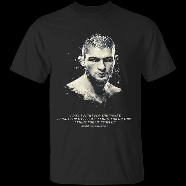 

men's t-shirts mens khabib nurmagomedov quote t-shirt, White;black