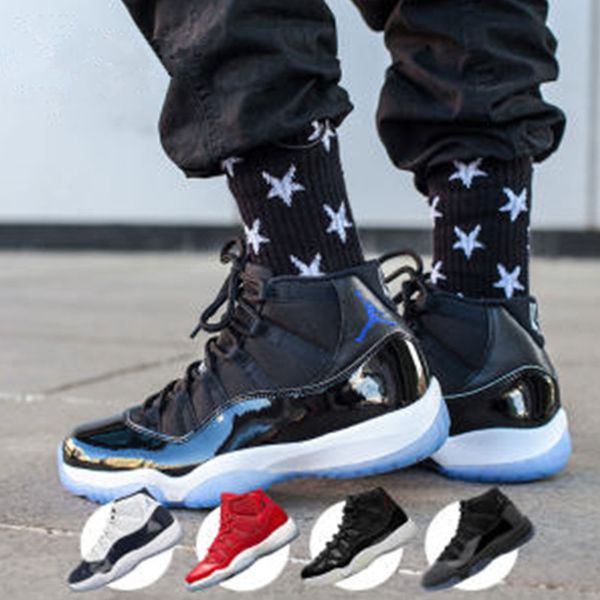 

11с разводят конкорд баскетбол обувь 11 платиновый оттенок гамма синий спортзал красный мужчин, женщин космический джем спортивная обувь кро, White;red