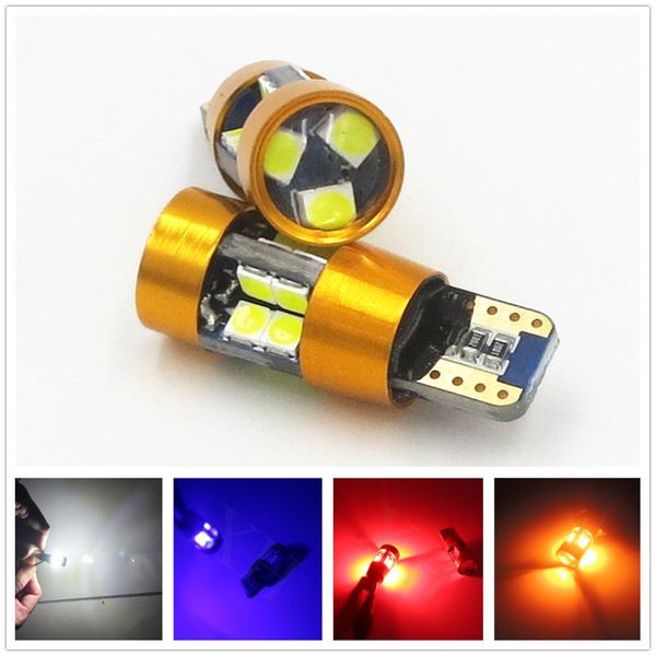 

2pcs bright t10 19smd 3030 led w5w 194 168 2825 bulb side marker interior lights parking position light license plate lights 12v