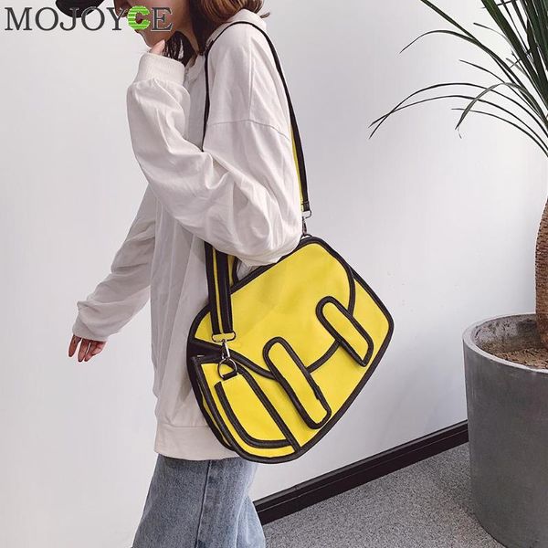 

повседневный crossbody сумка холст плеча женщины сумка женский мультфильм 3d кошелек болса feminina