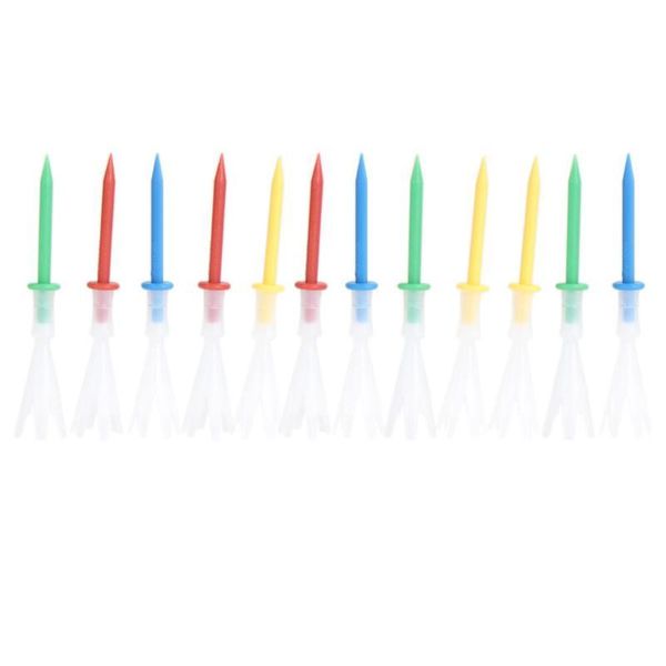 

4 yards gonkux 12pcs/lot mixed colors 3 1/4 inch golf tees 3.25'' tee golf accessories afqjr