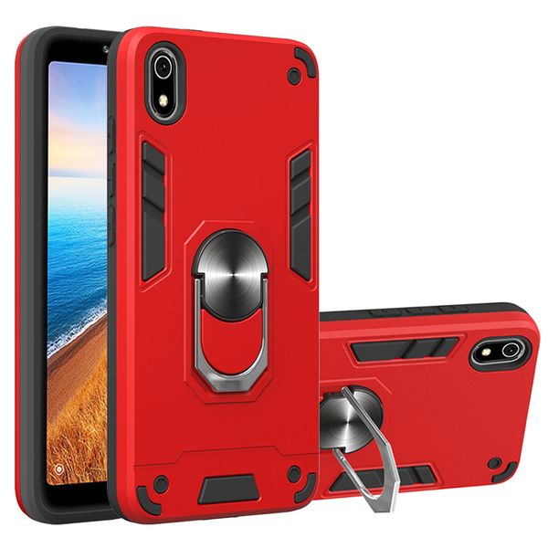 

armour metal car ring holder case for xiaomi redmi 5a/redmi 5a prime/redmi y1 magnetic bumper soft phone back cover