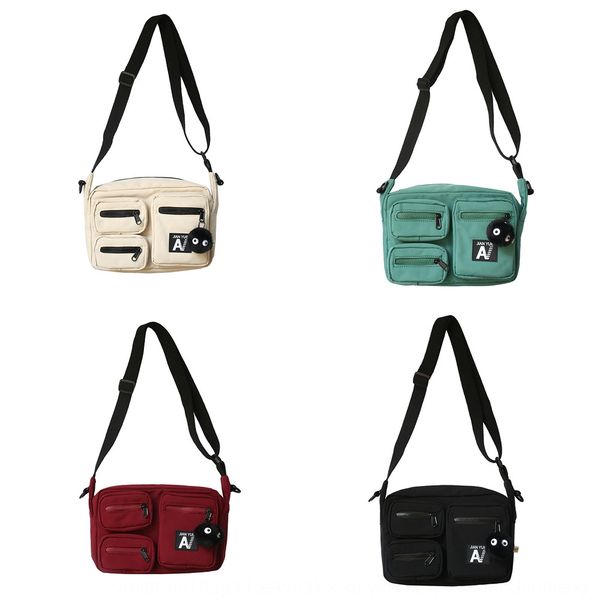 

tooling function messenger men's fashion brand fashion multi-pocket shoulder bag casual shoulder bag versatile, White