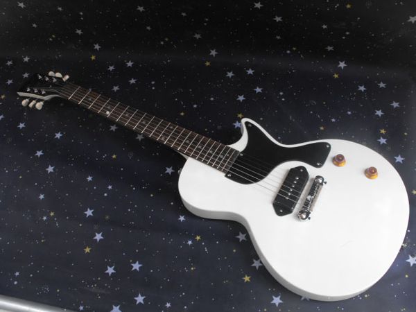 

selling 6 string guitar one-piece set neck g l p mahogany body white electric guitar ing