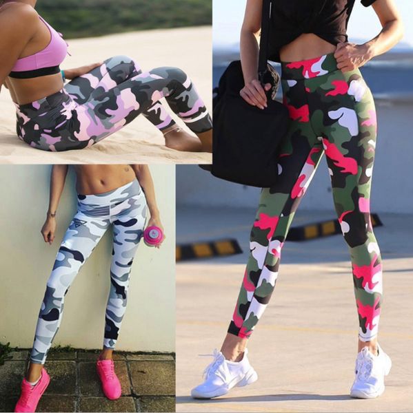 

womens designer camouflage yoga pants printing fashion sweatpants running fitness gym leggings 2020 new sell 3 colors, Black
