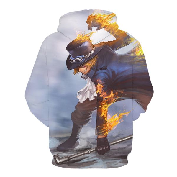 

body hoodie men's japanese anime fashion hoodie men's women's pirate king luffy cute cool winter autumn warm pullover, Black
