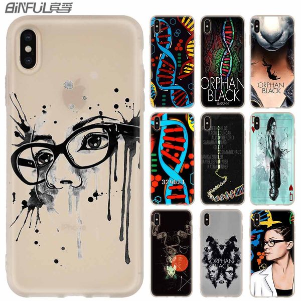 

orphan black phone cases luxury silicone soft cover for iphone xi r 2019 x xs max xr 6 6s 7 8 plus 5 4s se coque