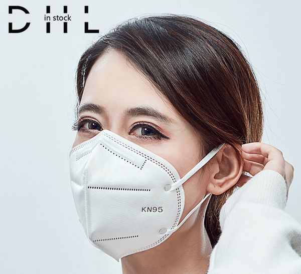 

in stock dhl medical disposable n95 ce ffp2 masks facemask kn95 facemask dustproof breathable industrial dust smog ppe pm2.5