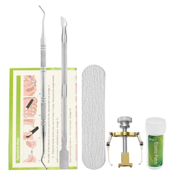 

24pcs /set ingrown toenail correction tool set ingrown toe nail pedicure elastic patch straightening clip brace bunion corrector