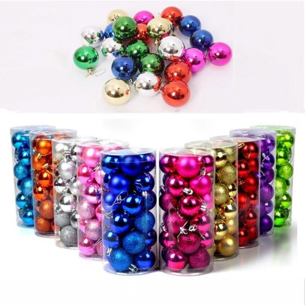 

christmas tree decor ball bauble hanging xmas party ornament decorations for home christmas decorations 24balls piece,96balls lot
