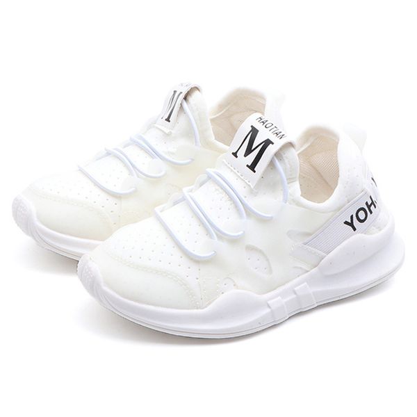 

new autumn kids shoes white breathable boys girls sport shoes children casual sneakers baby running mesh canvas, Black;red