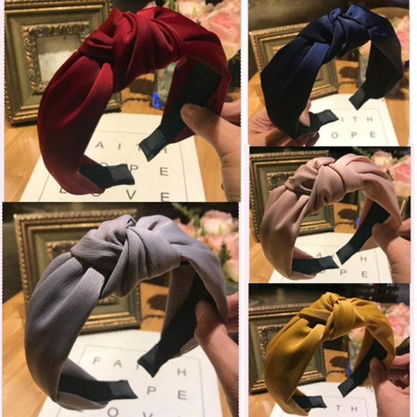 

1pc women's cross knot hairband wide alice band headband headwear spring autumn vintage girls korean style hair accessories