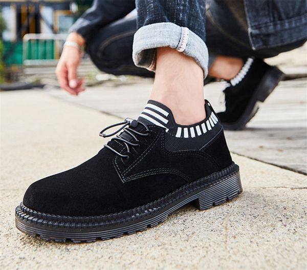 

2020 mens trendy fashion designer shoes sneakers casual wild two-tone mes jogging s shoe40-45, Black