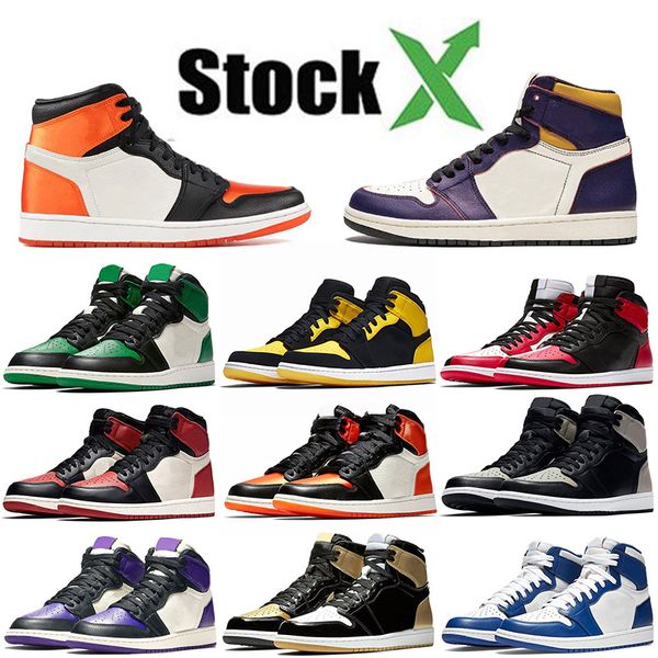 

марка og jumpman 1s i мужские ботинки баскетбола суд фиолетовый сатин разрушенные backboard женщины золото unc trainer satin black дизайнерс
