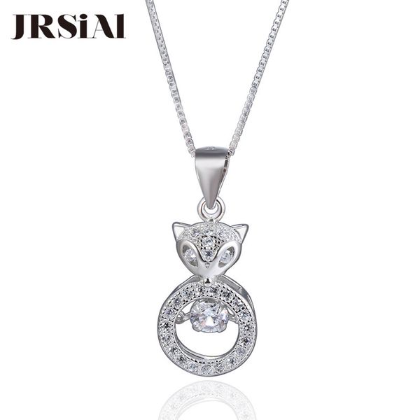 

jrsial shape silver pendant 925 sterling silver fine jewelry zircon pendant for woman fashion necklace jewelry
