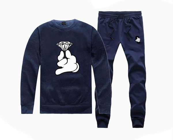 

321v00 s-5xl print pocket pants+ pullover sweatshirt new women men hip hop o-neck tracksuits, Gray