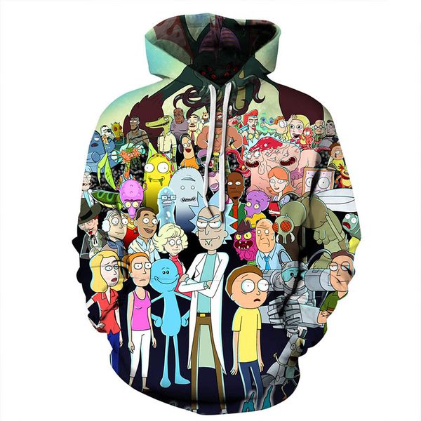 großhandel marke mens designer trainingsanzüge anime hoodie männer frauen  kleidung 3d digital print charaktere mit kapuze hoodies unisex luxus