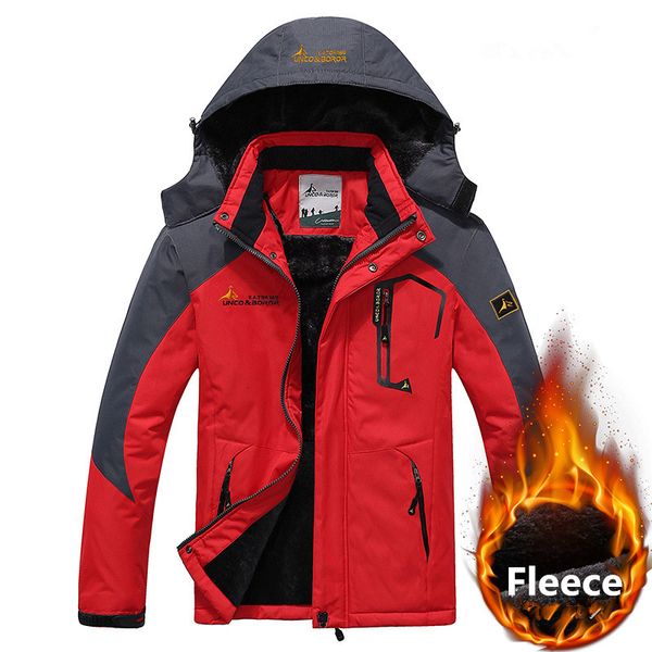 

winter snow warm jacket men parkas outwear windproof waterproof hooded thick velvet jacket men fleece parkas coat plus size 6xl, Black;brown