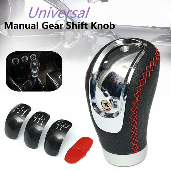 

5 speed 6 speed manual car gear shift knob shifter lever stick universal changeable cover pu leather