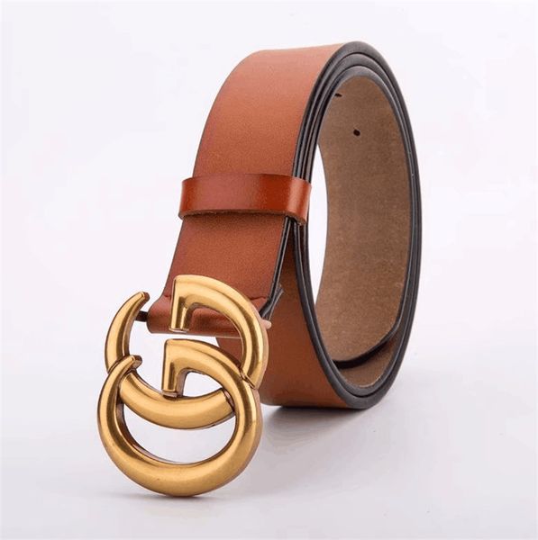 

Belt 2019 fa hion brand de igner real leather buckel belt men and women luxury big buckle belt, Black;brown