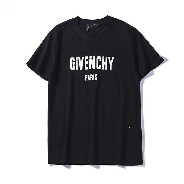 

brands paris small hole mens t-shirt shorts cotton tee poloshirt shirt men teel hip 3g designers men women t shirts gw206, White;black