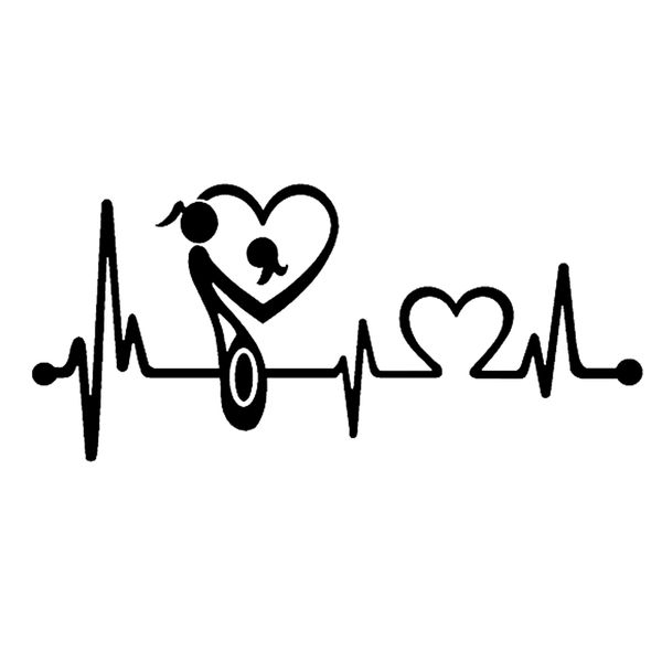 

12.5 * 5.7 см мама любит дочь мать сердцебиение спасательный круг наклейка наклейка теплый и романтический автомобиль аксессуары