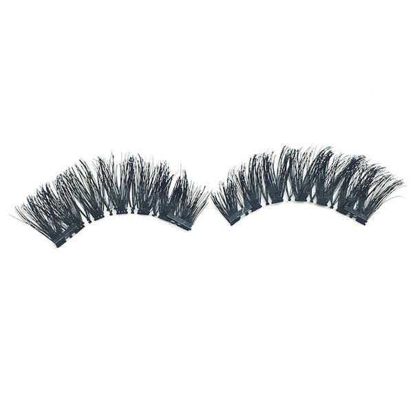 

new 2019 beauty fashion 1 pair 3d magnetic false eyelashes lashes reusable false magnet eyelashes drop shipping