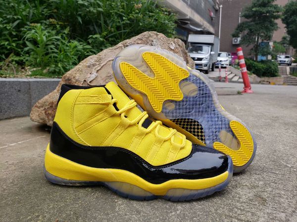 

2019 new bumblebee 11 yellow black pack 11s 12s 14s customized mens basketball shoes for men designer sneakers trainer size 13