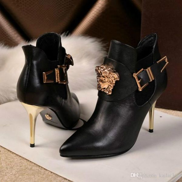 

high heels big-name high-end sandals brand shoes fashion trend slippers casual shoes european station factory direct sales, Black