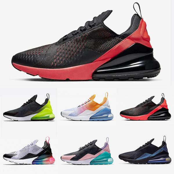 

2020 air air cushion react sneakers designer mens women running shoes triple white university bred red olive volt sport shoe, Black