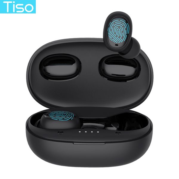 

tiso i6 dual mode wireless earphones touch control seamless bluetooth 5.0 headphone noise cancelling mic 3d tws stereo headset