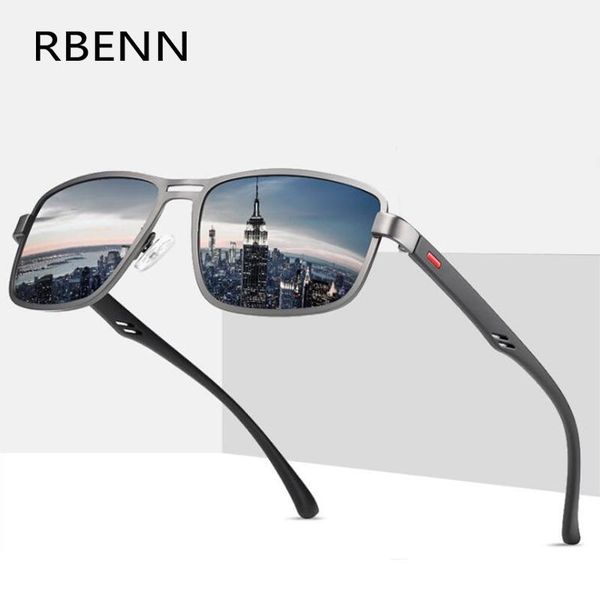 

rbenn 2019 new vintage солнцезащитные очки мужчины поляризованные ретро марка дизайнер площади солнцезащитные очки для мужчин вождения очки