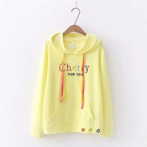

2018 autumn fashion women hoodie casual long sleeve letter embroidery pullover sweatshirts female tracksuits sportswear roupas, Black