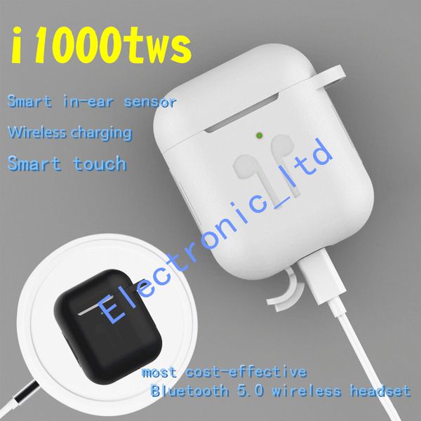 

I1000 tw h1 chip airpod wirele bluetooth head et 6d uper ba tap control pk w1 chip for iphone pk i100 i500 i600 i800