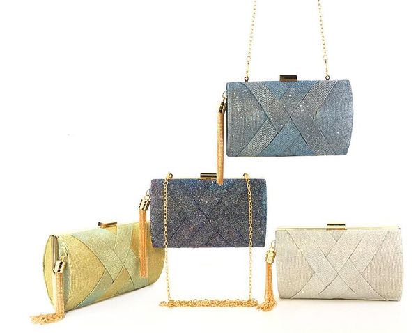 

2020 newset повелительниц способа удерживания руки мешок вечер изменение цвета satin кисточка банкет сумка