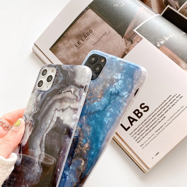 

Мраморный рисунок оболочки телефон чехол для iPhone 11 про макс X XS, XS Max XR 8 7 6S 6 Plus Мода