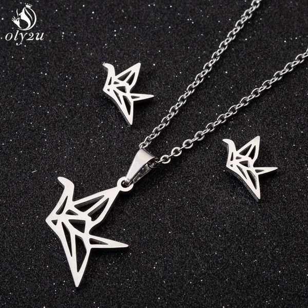 Gold Rose Gold Oder Silber Origami Kranich Kette Zierliche Halskette Jeden Tag Einfach Geburtstagsgeschenk