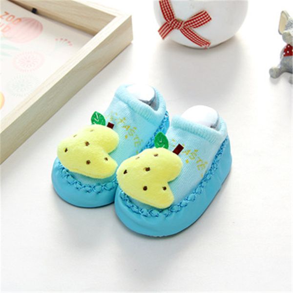 

baby socks for newborn fruit decoration with rubber socks baby girl fuuny socks anti-slip infant sox spring autumn kids sokken, Pink;yellow