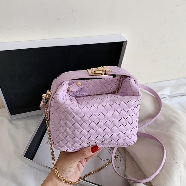 

woven fashion women handbag pu leather women shoulder bags designer bags ladies casual sac a main
