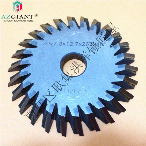 

azgiant 26 teeth 70x7.3x12.7mm milling cutter insert alloy blade for wenxing q27 portable key cut machine locksmith tool